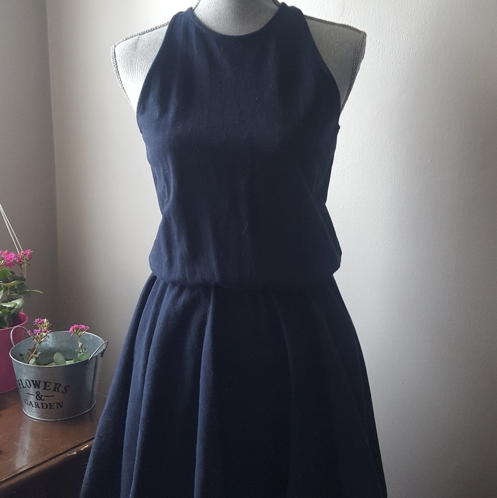 Gap cotton navy blue racerback dress